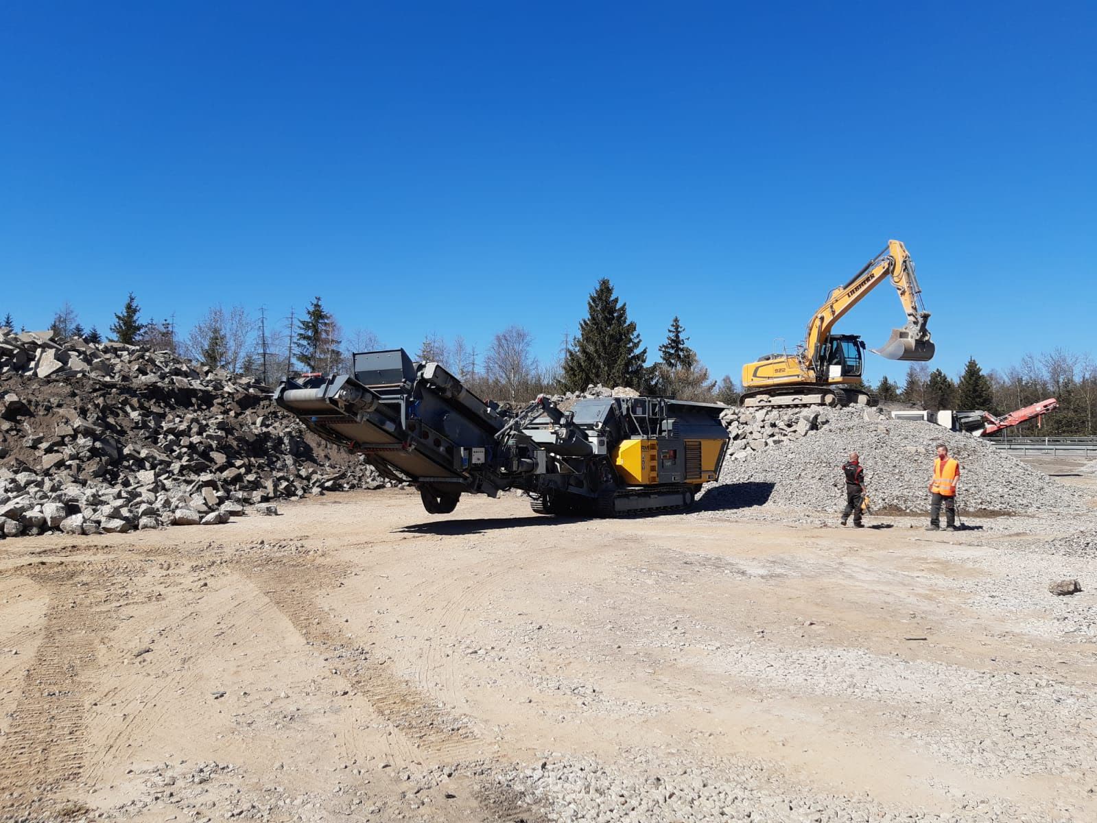Drcení betonu · dálnice D1 — foto 1
