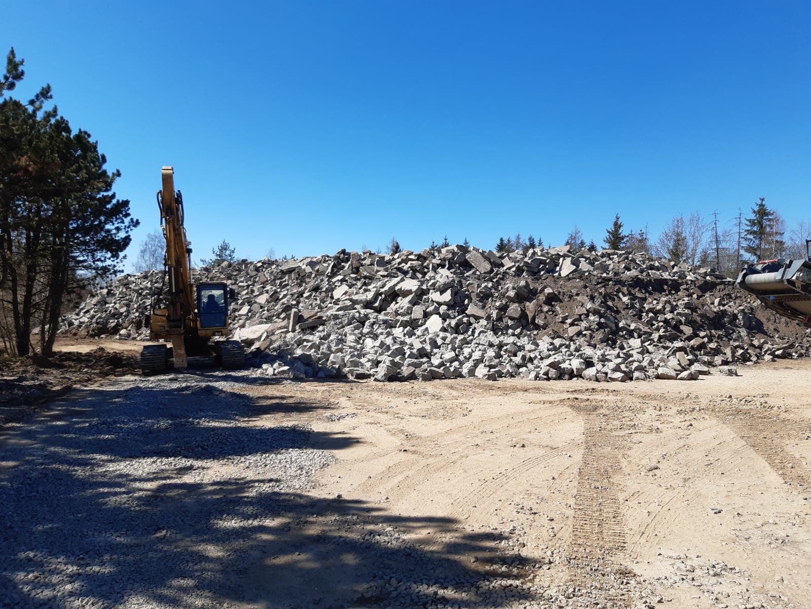 Drcení betonu · dálnice D1 — foto 2